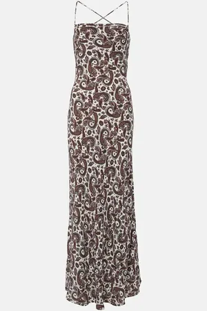 FAITHFULL THE BRAND Abito midi Sisudo con stampa paisley