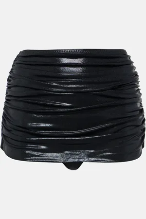 Norma Kamali Skort Bill in lamé