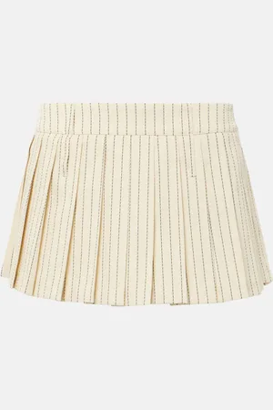 The Frankie Shop Minigonna Blake in twill gessato