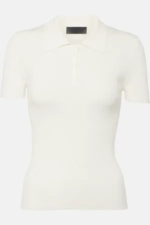 NILI LOTAN Polo in maglia a coste di cotone