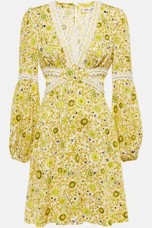 Diane von Furstenberg Miniabito Kimmie in twill con cut-out