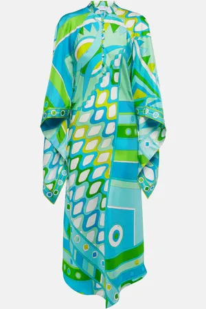 Puccini Caftano Vivara in twill di seta