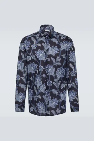 Etro Camicia in popeline di cotone con stampa