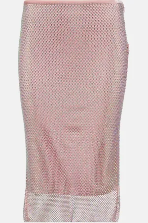 Sportmax Gonna midi con cristalli