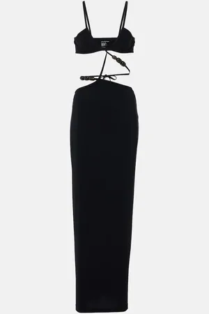 CHRISTOPHER ESBER Abito lungo in jersey con cut-out