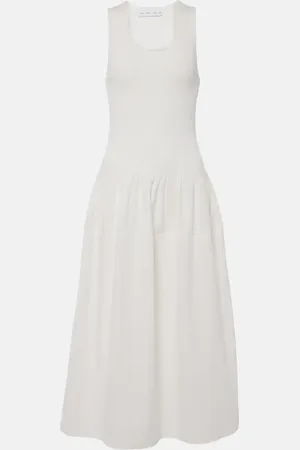 Proenza Schouler White Label - Abito midi Malia in popeline