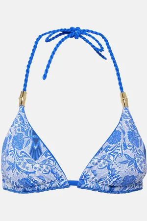 Heidi Klein Top bikini Lake Como con stampa