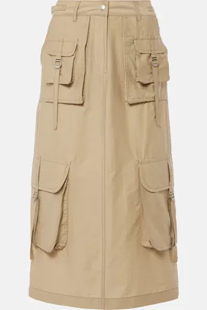 Acne Studios Gonna cargo in misto cotone