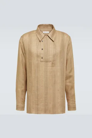 Loro Piana Camicia Shinano in lino a righe