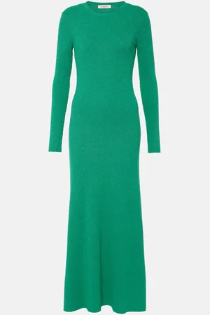 VALENTINO Abito midi in bouclé di seta