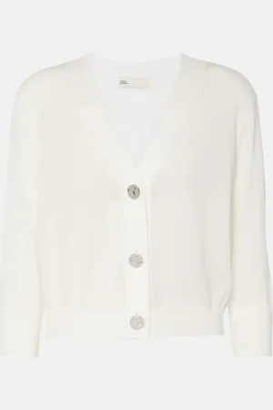 Tory Burch Cardigan cropped in cotone