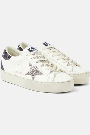Golden Goose Sneakers Hi Star in pelle con glitter