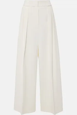 Khaite Pantaloni Rico a gamba larga e vita alta