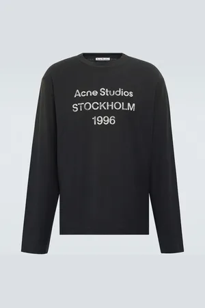 Acne Studios Top in jersey con stampa