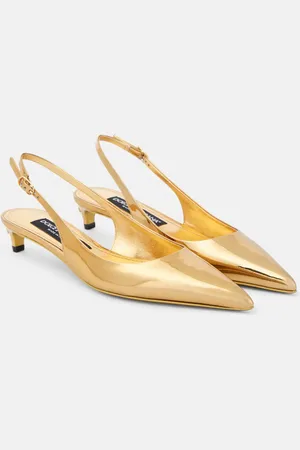 Dolce & Gabbana Pumps slingback in vernice metallizzata