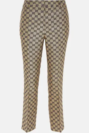 Gucci Pantaloni regular in canvas GG