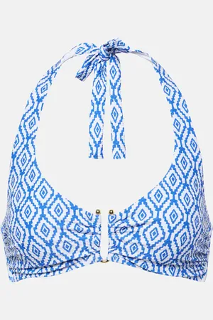 Heidi Klein Top bikini Sardinia con stampa