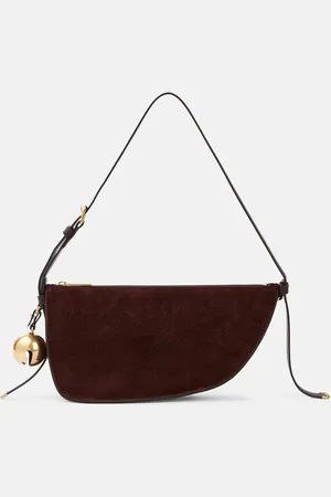 Burberry Borsa a spalla Shield Small in suede