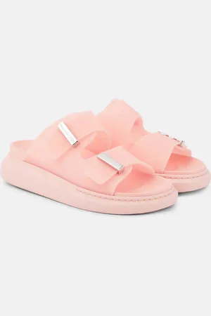 Alexander McQueen Sandali con platform e logo