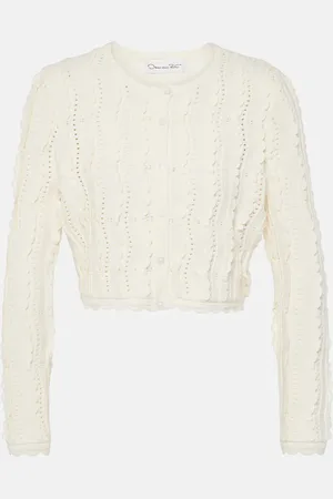 Oscar de la Renta Cardigan cropped in maglia