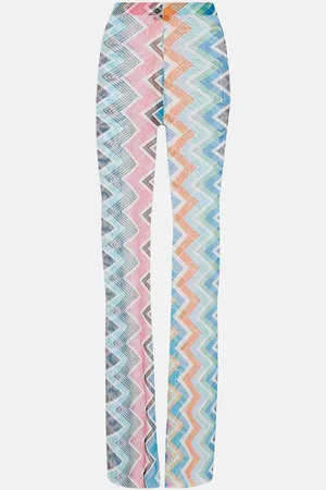 Missoni Pantaloni flared a vita alta a zig-zag