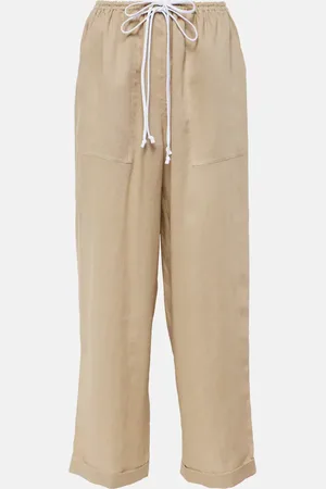 Tory Burch Pantaloni a gamba larga in lino