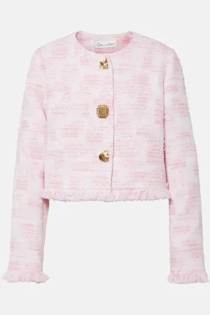 Oscar de la Renta Giacca cropped in tweed
