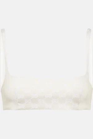 Gucci Top bralette in gabardine GG