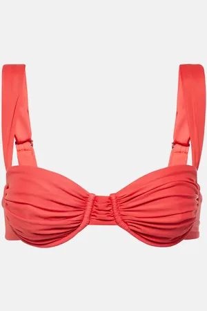 FAITHFULL THE BRAND Top bikini Balconette con ruches