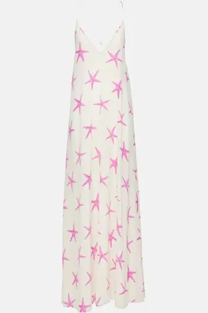VALENTINO Abito lungo Starfish in seta