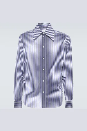 Bottega Veneta Camicia in popeline di cotone a righe