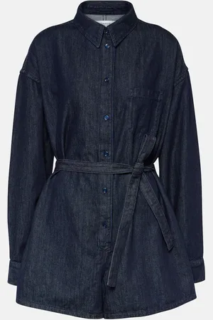 The Frankie Shop Jumpsuit corta Wren di jeans