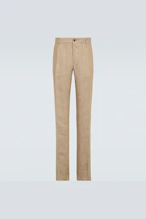 Dolce & Gabbana Pantaloni da abito in twill di lino