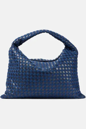 Bottega Veneta Borsa Hop Large in pelle e denim