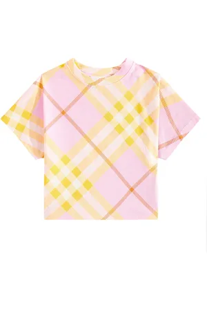 Burberry T-shirt in cotone Burberry Check