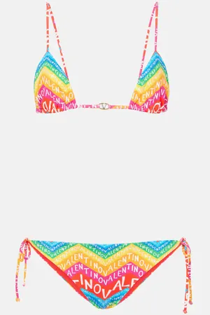 VALENTINO Bikini Chevron 24 con stampa
