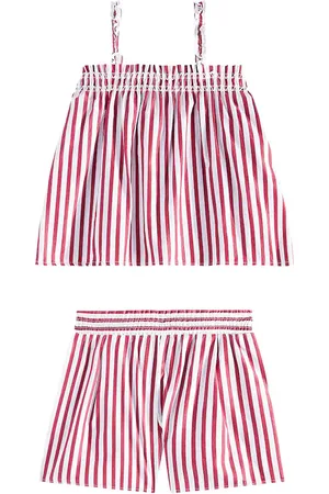 Ralph Lauren Top e shorts in cotone a righe