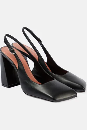 Amina Muaddi Pumps slingback Charlotte 95 in pelle