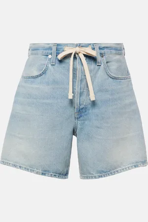 Citizens of Humanity Shorts di jeans Brynn a vita alta