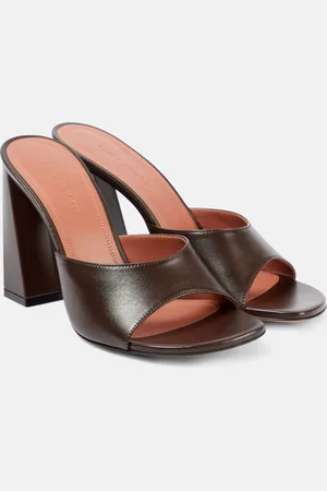 Amina Muaddi Mules Brigitte 95 in pelle