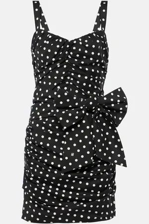 Dolce & Gabbana Miniabito in misto cotone a pois
