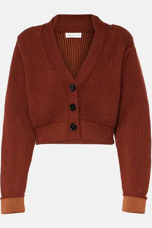 Victoria Beckham Cardigan cropped in misto lana