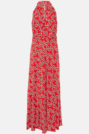 Diane von Furstenberg Abito midi Nyck con stampa