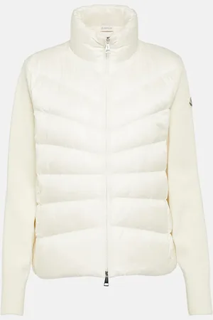 Moncler Cardigan in lana con imbottitura