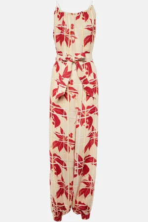 Loro Piana Jumpsuit Cristina in lino con stampa