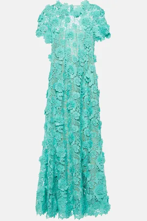 Oscar de la Renta Abito midi in pizzo guipure