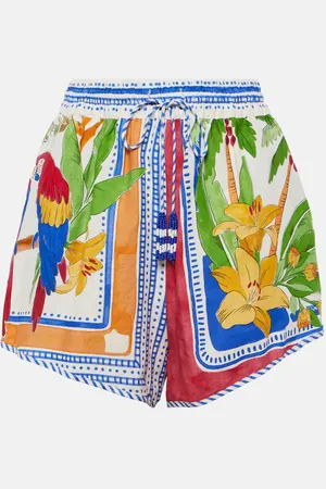 Farm Rio Shorts Tropical Destination in crochet