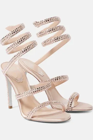 RENE CAOVILLA Sandali Cleo 105 in raso con cristalli