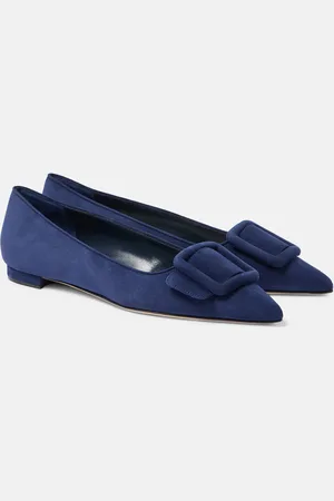 Manolo Blahnik Ballerine Maysale in suede