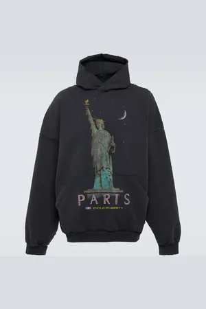 Balenciaga Felpa Paris Liberty con cappuccio